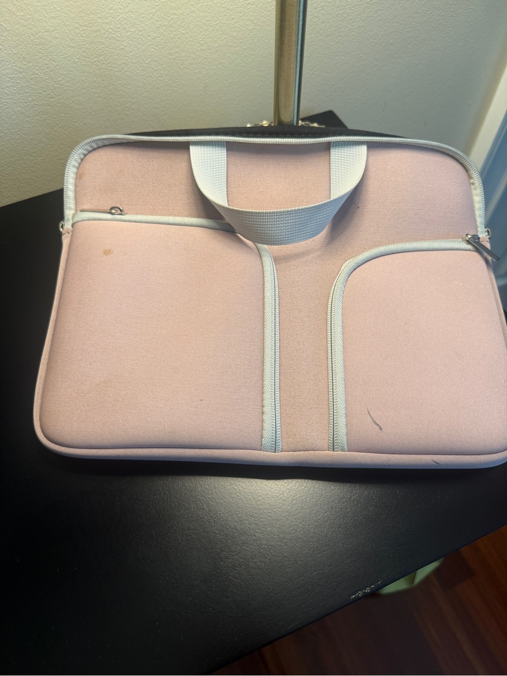 Pink Tablet Sleeve Carrying Case with Front Pockets
